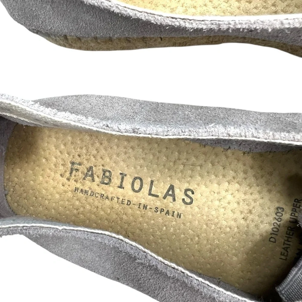 Fabiolas Suede Espadrilles Shoes Handcrafted in Spain Size EU 37